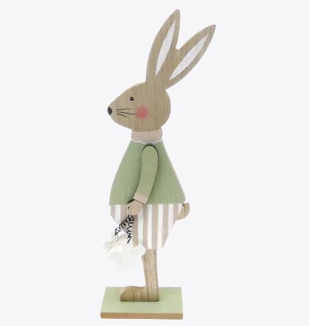 Osterhase aus Holz, 31cm / Conejo de madera, decoración de Pascua de Resurrección