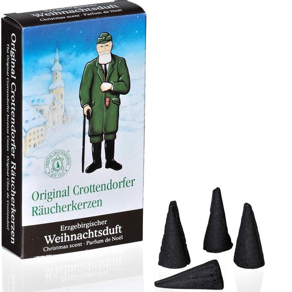 Original Crottendorfer Räucherkerzen Weihnachtsduft / Conos de incienso, Erzgebirge