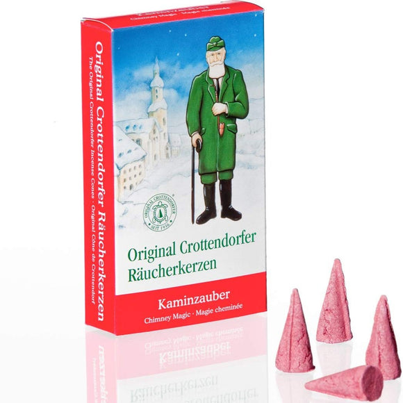 Original Crottendorfer Räucherkerzen Kaminzauber / Conos de incienso, magia de chimenea