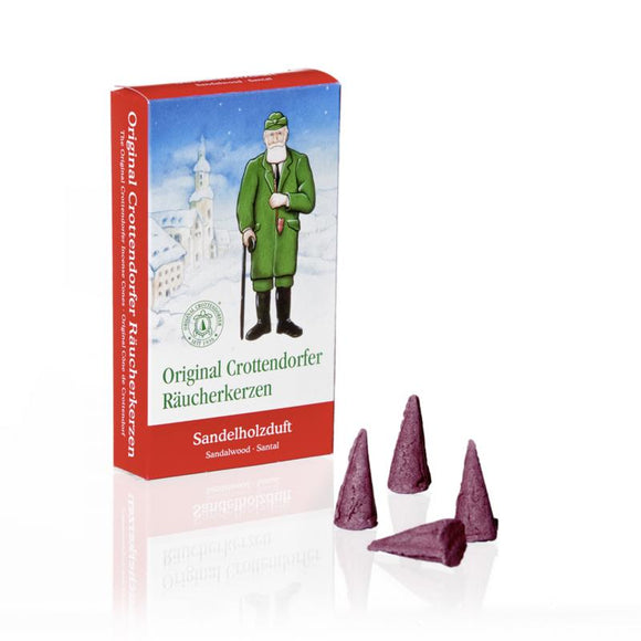 Original Crottendorfer Räucherkerzen Sandelholz / Incienso aroma sándalo