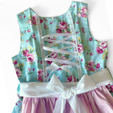 5 - 6 años (110-116 cm) / Traje alemán para niñitas, vestido tradicional bávara con delantal/ Kinder Dirndl mit Schürze