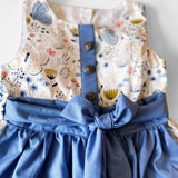 5 - 6 años (110-116cm) / Traje alemán para niñitas, vestido tradicional bávara con delantal/ Kinder Dirndl mit Schürze