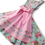 5 - 6 años (110 -116cm) / Traje alemán para niñitas, vestido tradicional bávara con delantal / Kinder Dirndl mit Schürze