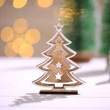 Weihnachtsbaum aus Holz, Deko 11 x 8cm / Árbol de pascua, decoración de madera 11 x 8cm