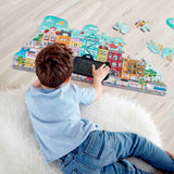 HAPE - Puzle Animado de Ciudad, 49 piezas / ANIMIERTES PUZZLE CITY HAPE 4+