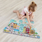 HAPE - Puzle Animado de Ciudad, 49 piezas / ANIMIERTES PUZZLE CITY HAPE 4+