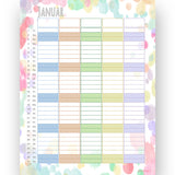 Familienkalender 2021 - Kalender mit 5 Spalten  / Calendario familiar