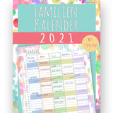Familienkalender 2021 - Kalender mit 5 Spalten  / Calendario familiar