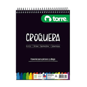 Croquera hoja blanca 16 x 21cm