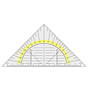 Geodreieck Geometrie Dreieck Geo Lineal 16 cm / Regla triángulo geometría