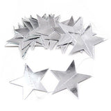 Sternen-Girlande, gold oder silber, 4 Meter / Guirnalda de estrellas, color dorado o plateado, 4 metros