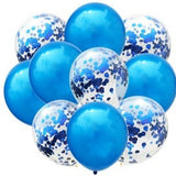 10x Globos de látex - con confeti - diferentes colores / 10x Luftballons - mit Kofetti - Farbe wählbar