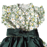 4 - 5 años ( 104-110cm) / Traje alemán para niñitas, vestido tradicional bávara con delantal / Kinder Dirndl mit Schürze