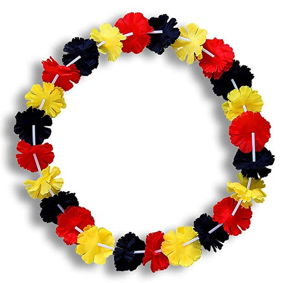 Hawaiikette Deutschland - Cadena/collar de flores, con los colores de Alemania
