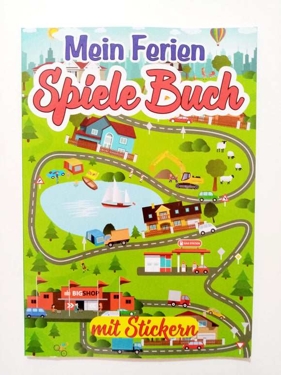 Mein Ferien Spiele Buch mit Stickern