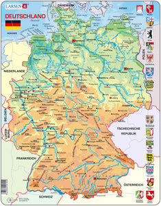 Puzzle - Lernpuzzle Deutschland - Deutschlandkarte, 6+