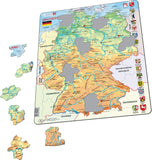 Puzzle - Lernpuzzle Deutschland - Deutschlandkarte, 6+