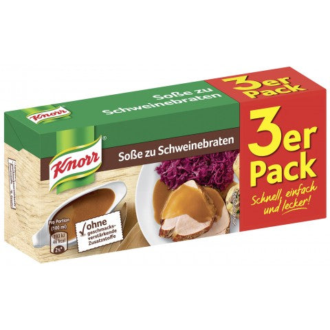 Knorr Soße zu Schweinebraten 3er Pack / Salsa para cerdo asado