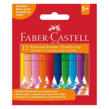 Faber Castell - LAPIZ CERA 12 Colores Jumbo - BORRABLE 5+