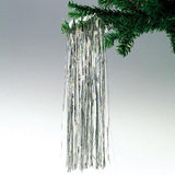 Lametta glänzend, glatt,48cm, silber / Oropel brillante, plateado