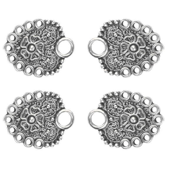 Miederhaken / Miederösen für Dirndl, 4 Stück