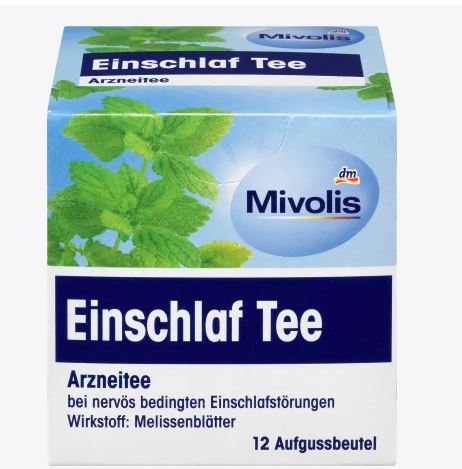 Mivolis Arznei-Tee, Einschlaf Tee 18 g / Té para los trastornos nerviosos del sueño