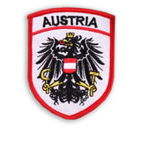 Patch / Bügelbild gestickt "Österreich" / Parche bordado "Austria"
