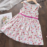 7 - 8 años (122-128cm) / Traje alemán para niñitas, vestido tradicional bávara con delantal / Kinder Dirndl mit Schürze