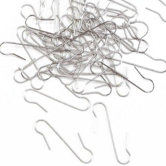 Kugelaufhänger, silber, 50 Stück / Colgadores para decoración