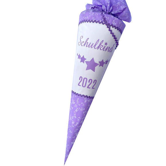 Schultüte aus Stoff 70cm / Cono escolar recubiertas en tela