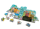 HAPE - Puzle Animado de Ciudad, 49 piezas / ANIMIERTES PUZZLE CITY HAPE 4+