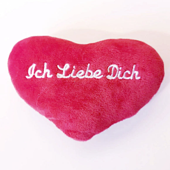Herz, Plüschherz 13x9cm 
