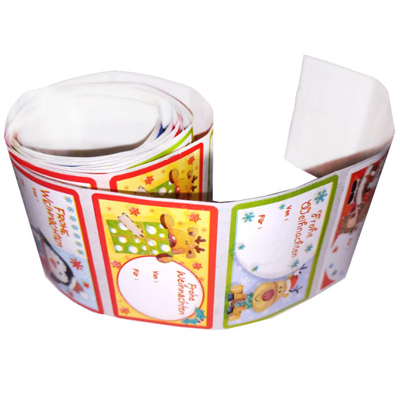 Geschenksticker auf deutsch, 50 Stück / Pegatinas para regalos