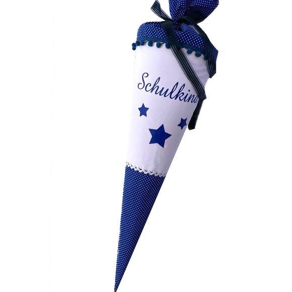 Schultüte aus Stoff 70cm / Cono escolar recubiertas en tela