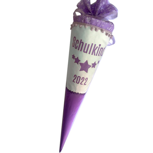 Schultüte aus Stoff 70cm / Cono escolar recubiertas en tela