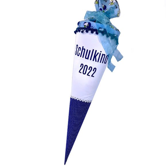 Schultüte aus Stoff 70cm / Cono escolar recubiertas en tela