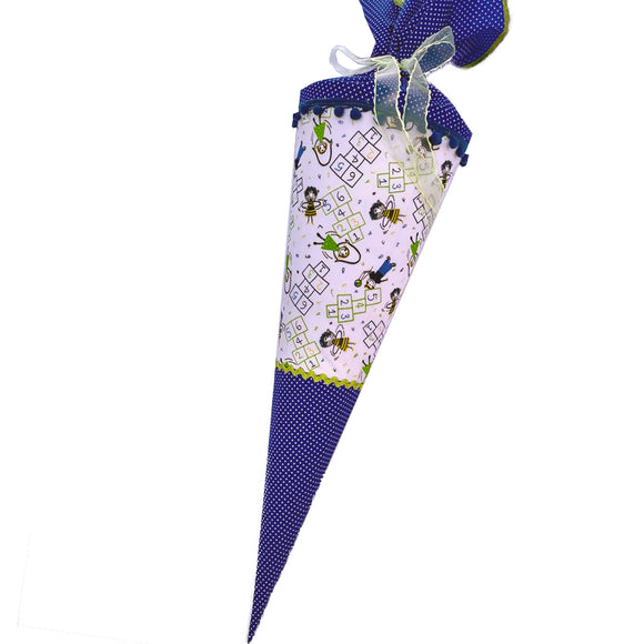 Schultüte aus Stoff 70cm / Cono escolar recubiertas en tela