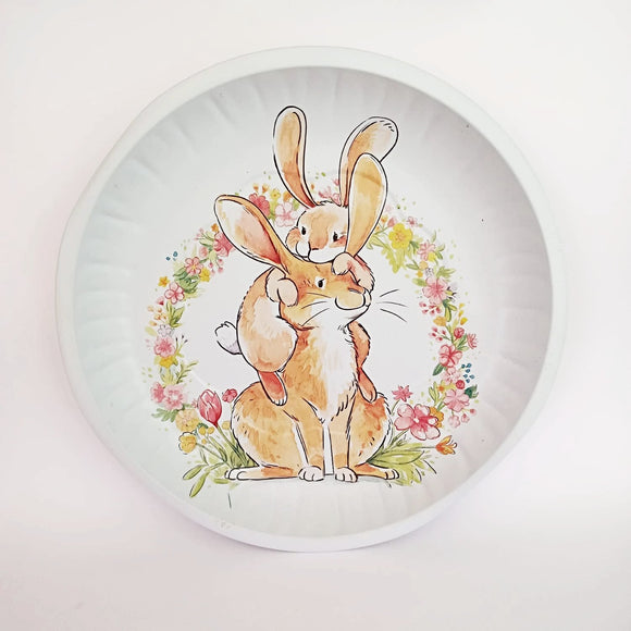 Oster Teller 25cm rund, Metall / Plato de metal para pascua, redondo 25cm