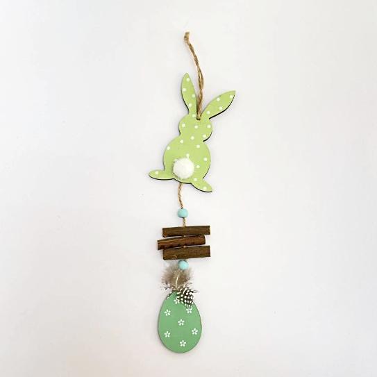 Deko-Hänger Hase mit Pompom Länge 33cm / Colgante para Pascua de Resurrección