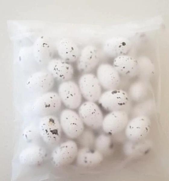 Deko Eier 40er, weiß