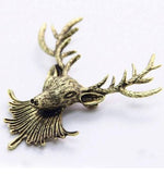 Ansteck-Pin Hirsch, gold