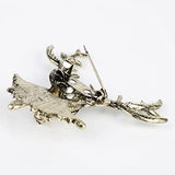 Ansteck-Pin Hirsch, gold