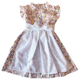 5 - 6 años (110-116cm) / Traje alemán para niñitas, vestido tradicional bávara con delantal / Kinder Dirndl mit Schürze