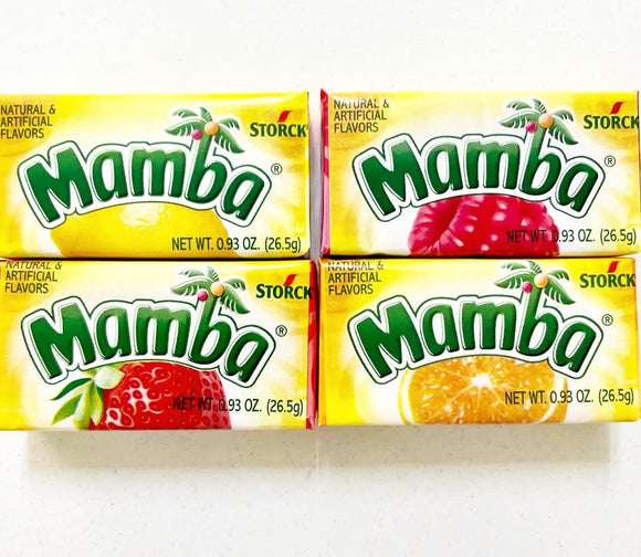 Mamba, Kaubonbonwürfel / Masticables en cubitos 26,5g