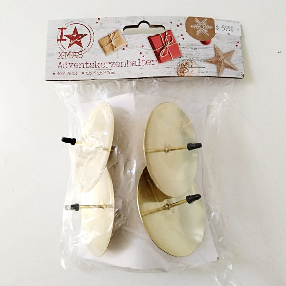 Adventskerzenhalter / Portavelas de Adviento, 4 unidades