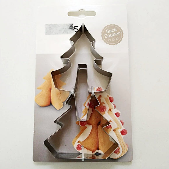 3D Ausstechform Tanne, Edelstahl / Cortador de galletas 3D, arbol, acero inoxidable