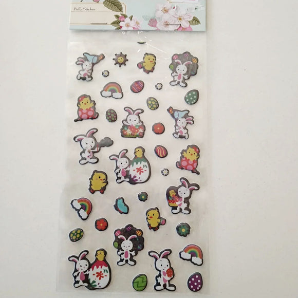 Puffy Sticker Ostern / Sticker, Pegatinas para la Pascua