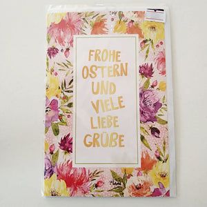 Grußkarte mit Umschlag "Frohe Ostern und viele liebe Grüße"
