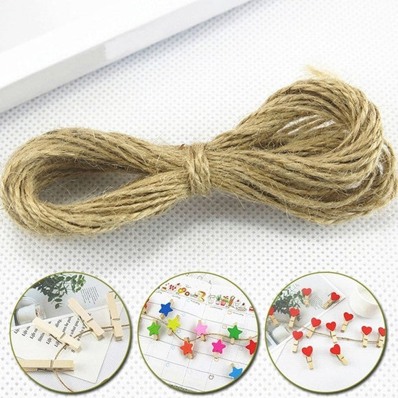 Cordón natural de yute, 10 metros / Deko-Schnur aus Jute, 10 Meter