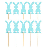 10x palillos para decoración de cupcakes y pasteles - Conejo / Cupcake Topper - Hase, 10 Stück